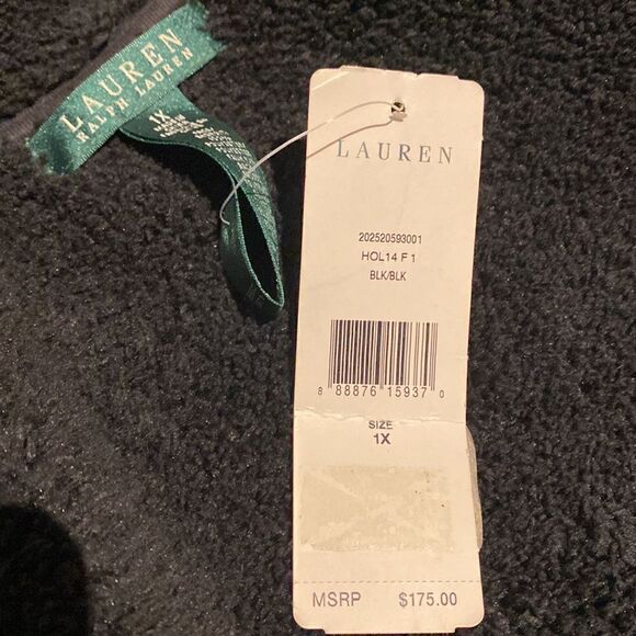 Ralph Lauren fleece lined zip front jacket size 1X - Picture 4 of 9